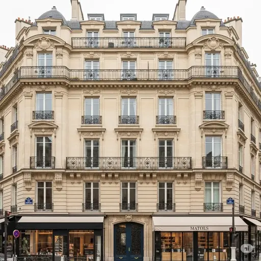 Façade haussmannienne de Paris